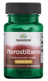 Swanson Pterostilben - 50 mg, 30 gyógynövényes kapszula