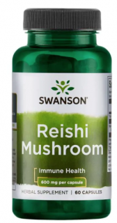 Swanson Reishi gomba, 600 mg, 60 kapszula