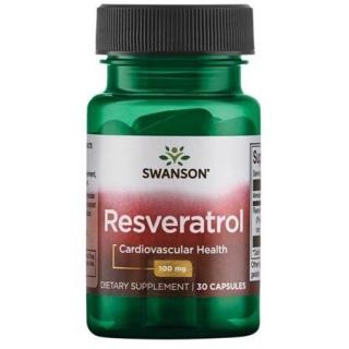 Swanson Resveratrol, 100 mg, 30 kapszula