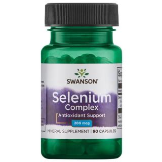 Swanson Selenium complex, Swanson szelén komplex, szelén glicinát, 200 mcg, 90 kapszula