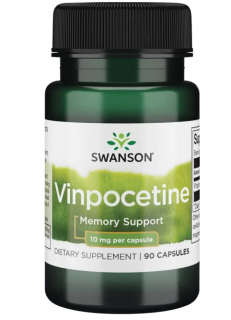Swanson Vinpocetine (memória támogatás), 10 mg, 90 kapszula