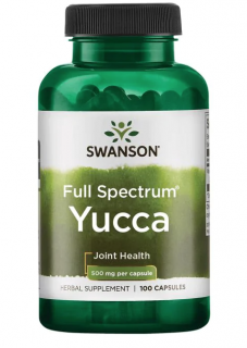 Swanson Yucca (Juka), 500 mg, 100 kapszula