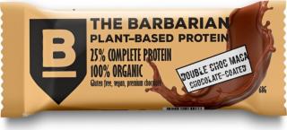 The Barbarian Protein Bar Organic Csokoládé bevonatú Double Choc & Maca, 68 g  Protein Bar