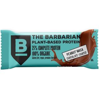 The Barbarian Protein Bar Organic Csokoládé bevonatú Mogyoró Maca, 68 g  Protein Bar