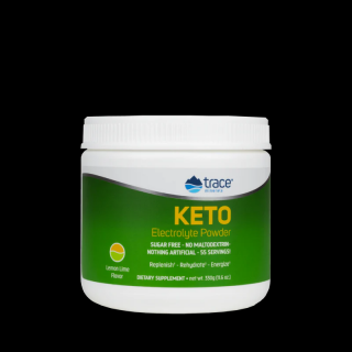 Trace Minerals Keto elektrolit por, keto elektrolit porban, citrom és lime, 330 g  Étrend-kiegészítő