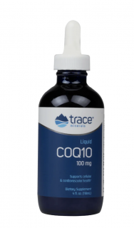 Trace Minerals Liquid CoQ10 100 mg, koenzim Q10, 118 ml  Étrend-kiegészítő