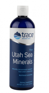 Trace Minerals Utah Sea Minerals, természetes elektrolit koncentrátum, 473 ml  Étrend-kiegészítő