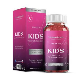 Vesantech Kids, Probiotikum gyermekeknek, 5 milliárd CFU, 60 gumicukor  Étrend-kiegészítő