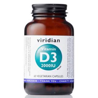 Viridian D3-vitamin 2000IU 60 kapszula