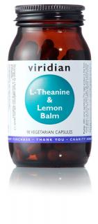 Viridian L-Theanine & Lemon Balm 90 kapszula