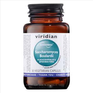 Viridian Saccharomyces Boulardii 30 kapszula (utazási probiotikumok)
