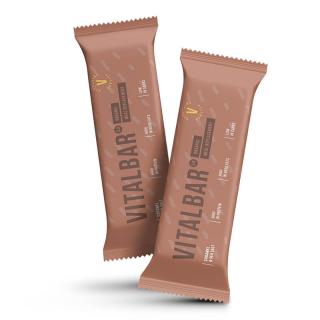 VitalVibe Protein Bar Vitalbar™ 2.0 BIO Caramel & Seal Salt, 70 g  Protein Bar Brownie