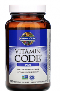 Vitamin Code Men (multivitamin férfiaknak) - 120 növényi kapszula