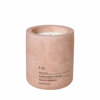 FRAGA M füge illatú világos rózsaszín 11cm magas beton illatgyertya