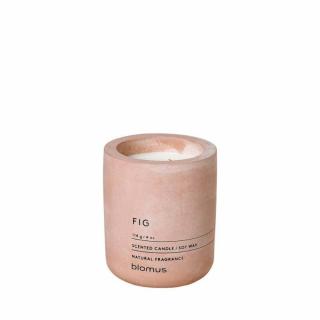 FRAGA S füge illatú világos rózsaszín 8cm magas beton illatgyertya