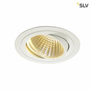 NEW TRIA 1 SET fehér 18cm 2700K 30° 29W dimmelhető kerek mennyezeti LED spot lámpa és tápegység szett