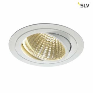 NEW TRIA 1 SET fehér 18cm 3000K 30° 29W dimmelhető kerek mennyezeti LED spot lámpa és tápegység szett