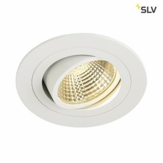 NEW TRIA 1 SET fehér 9.3cm 2700K 38° 8W állítható mennyezeti LED spot lámpa és tápegység szett