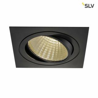 NEW TRIA 1 SET fekete 18cm 3000K 30° 29W dimmelhető mennyezeti LED spot lámpa és tápegység szett