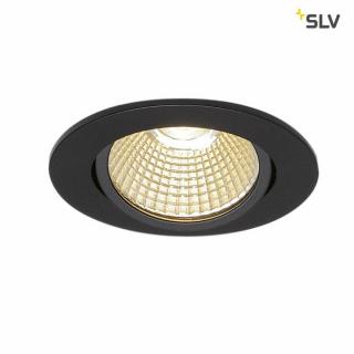 NEW TRIA 68 fekete 8.2cm 3000K 38° 11W dimmelhető állítható mennyezeti LED spot lámpa és tápegység szett