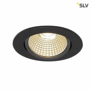 NEW TRIA ROUND fekete 1800-3000K 7.2W dim to warm süllyesztett állítható LED spot lámpa