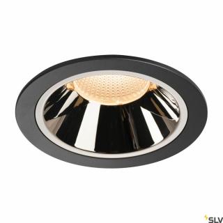 NUMINOS DL XL fekete-króm 16cm 2700K 40° 37,4W süllyesztett LED spot lámpa
