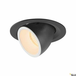 NUMINOS GIMBLE M fekete-fehér 13.5cm 17.5W 2700K 40° billenthető süllyesztett LED spot lámpa