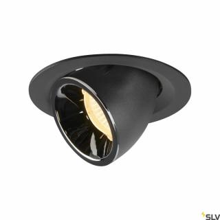 NUMINOS GIMBLE M fekete-króm 13.5cm 17.5W 3000K 20° billenthető süllyesztett LED spot lámpa