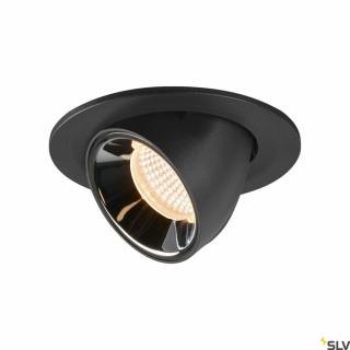 NUMINOS GIMBLE S fekete-króm 10cm 8.6W 2700K 55° billenthető süllyesztett LED spot lámpa