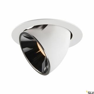NUMINOS GIMBLE XL fehér-króm 19cm 37.4W 2700K 40° billenthető süllyesztett LED spot lámpa