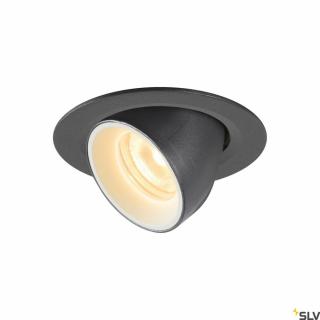 NUMINOS GIMBLE XS fekete-fehér 8cm 7W 3000K 40° billenthető süllyesztett LED spot lámpa