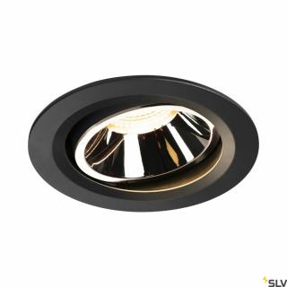 NUMINOS MOVE DL L fekete-króm 16cm 3000K 20° 25,41W állítható süllyesztett LED spot lámpa