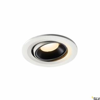 NUMINOS MOVE S fehér-fekete 10cm 8.6W 3000K 55° állítható süllyesztett LED spot lámpa