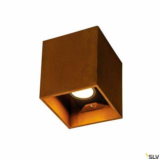 RUSTY UP-DOWN WL LED corten acél IP65 14W 3000/4000K négyszögletes kültéri fali lámpa