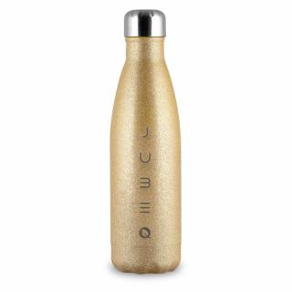 The Bottle Glitter Gold  arany csillámos 0,5l-es rozsdamentes acél hőtartó design kulacs