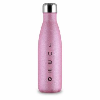 The Bottle Glitter Pink  rózsaszín csillámos 0,5l-es rozsdamentes acél hőtartó design kulacs