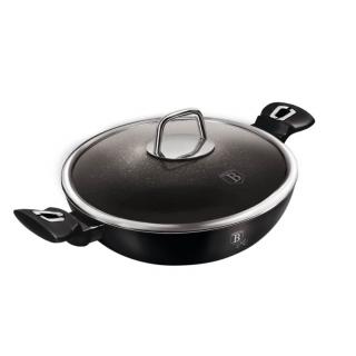 Berlinger Haus wok fedővel 30 cm Black Silver Collection