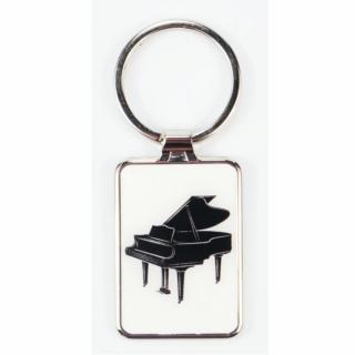 Agifty Creative art  music gifts AGK1055 Fém, zongorás kulcstartó 7,5×3 cm Zenei ajándéktárgy