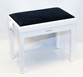 Ambiente zongorapad AMB23-MWH-VBK 47,5X56,5 cm fehér matt+fekete bársony