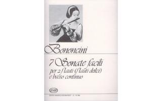 Bononcini, Giovanni Maria: 7 sonate facili két fuvolára (két furulyára) és basso continuóra
