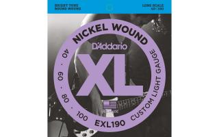 D'Addario EXL190 4 Super Extra 040-100 elektromos basszusgitár húr szett