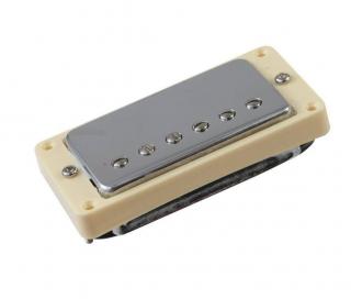 DIMAVERY humbucker ezüst sapkával, kerettel