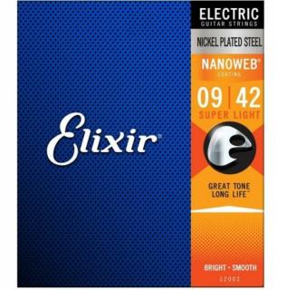 Elixir 12002 Nanoweb Super Light 009-042 elektromos gitárhúr szett