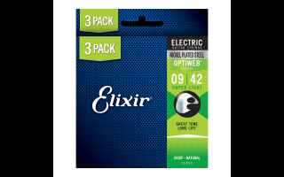 Elixir OptiWeb (16550) 9-42 Super Light 3db-os elektromos gitárhúr szett