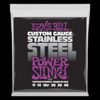 Ernie Ball 2245 Stainless Steel Power Slinky 11-48 elektromos gitárhúr szett