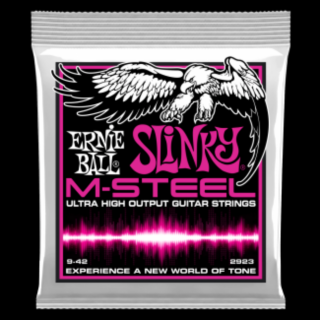 Ernie Ball 2923 M-Steel Super Slinky 009-042 elektromos gitárhúr szett