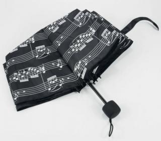 Fekete, kotta mintás összecsukható esernyő AGU2000 átmérője 100 cm Zenei ajándéktárgy