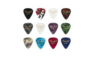 Fender 351 Shape Picks Heavy vegyes színű 12db-os pengető szett