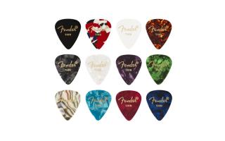 Fender 351 Shape Picks Thin vegyes színű 12db-os pengető szett