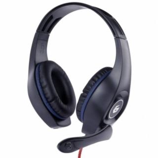 Gembird GAMER COM0230A kék/fekete színű (4pin jack) mikrofonos fejhallgató